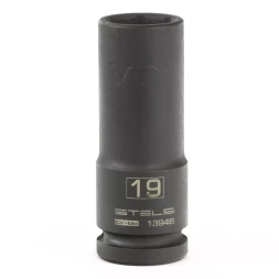 Головка ударная удлиненная шестигранная 19мм 1/2&quot; CrMo  Stels 13946