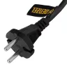 Шнур сетевой Denzel Energy Series, ПВС, 1,5 м, 2 x 1 мм, с неразборной вилкой, черный, 3 м, 37661 купить в Муравленко