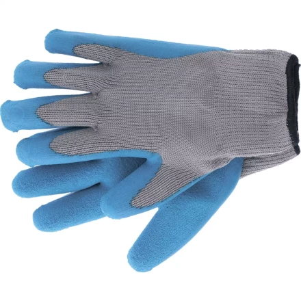 Перчатка двойная утеплённая латексное рельефное покрытие 127 г Сибртех артикул 68611 купить в Муравленко