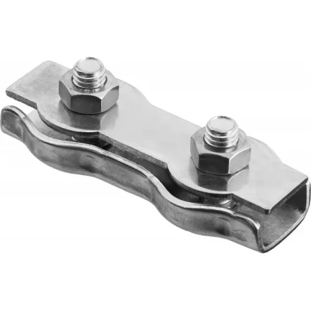 Зажим троса ЗУБР &quot;МАСТЕР&quot; двойной, оцинкованный, 4мм, 50 шт 4-304445-04 купить в Муравленко