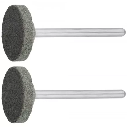 Круг ЗУБР абразивный шлифовальный из карбида кремния на шпильке, P 120, d 20x3,2мм, L 45мм, 2шт 35916 купить в Муравленко