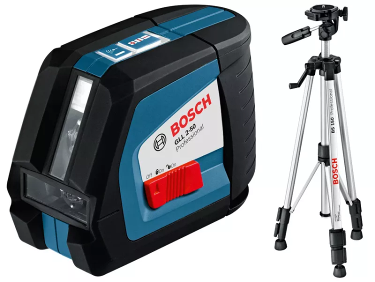 Нивелир лазерный Bosch GLL 2-50 + штатив BS 150 купить в Муравленко