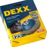 DEXX. Щетка коническая для УШМ, витая стальная латунированная проволока 0,3мм, 125ммхМ14 35105-125 купить в Муравленко