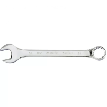 Ключ комбинированный 36 мм CrV полированный хром Matrix 15175 купить в Муравленко