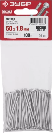 Гвозди строительные оцинкованные ГОСТ 4028-63 пакет серия МАСТЕР купить в Муравленко