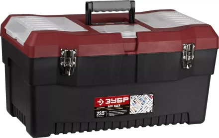 Ящик ЗУБР "МАСТЕР" пластиковый для инструмента, 597x342x321мм (23,5") 38325_z01 купить в Муравленко