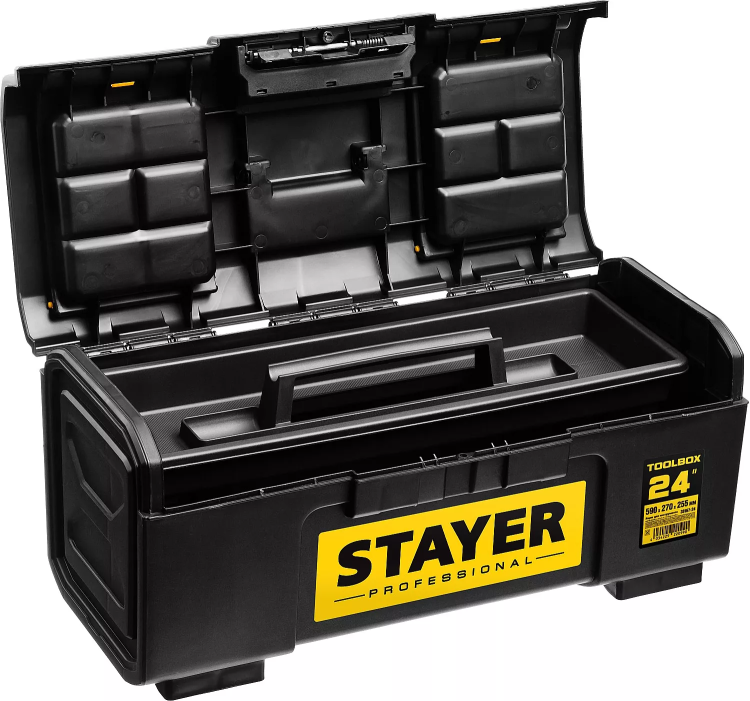 Ящик для инструмента "TOOLBOX-24" пластиковый, STAYER Professional 38167-24 купить в Муравленко