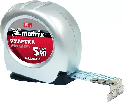 Рулетка Magnetic 7,5 м х 25 мм магнитный зацеп  MATRIX 31012 купить в Муравленко