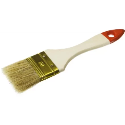 Кисть плоская ЗУБР &quot;УНИВЕРСАЛ-ОПТИМА&quot;, светлая щетина, деревянная ручка, 50мм 01099-050_z01 купить в Муравленко