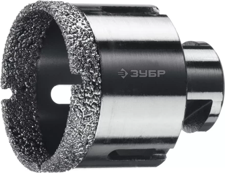 ЗУБР АВК, d 55 мм, (М14, 15 мм кромка), вакуумная алмазная коронка, Профессионал (29865-55) купить в Муравленко