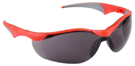 Очки ЗУБР &quot;МАСТЕР&quot; защитные, серые, с зеркальным покрытием, поликарбонатная монолинза с мягкими двухкомпонентными дужками 110322 купить в Муравленко