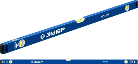 ЗУБР ПРО, 1500 мм, уровень с усиленным профилем, Профессионал (34590-150) купить в Муравленко