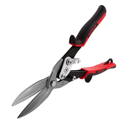 Ножницы по металлу Matrix 78328, удлиненные, 290 мм, прямой рез, CrMo, двухкомпонентные обрезиненные рукоятки, PRO купить в Муравленко