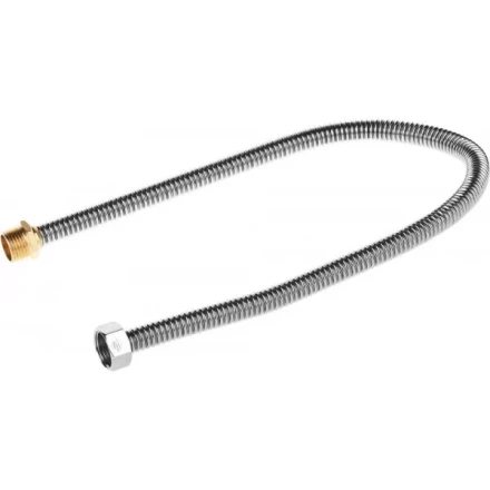 Подводка ЗУБР &quot;ЭКСПЕРТ&quot; сильфонная из нержавеющей стали, для воды, г/ш  (гайка-штуцер), 1/2&quot;, 0,6м 51011-G/S-060 купить в Муравленко