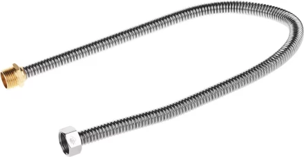 Подводка ЗУБР &quot;ЭКСПЕРТ&quot; сильфонная из нержавеющей стали, для воды, г/ш  (гайка-штуцер), 1/2&quot;, 0,6м 51011-G/S-060 купить в Муравленко