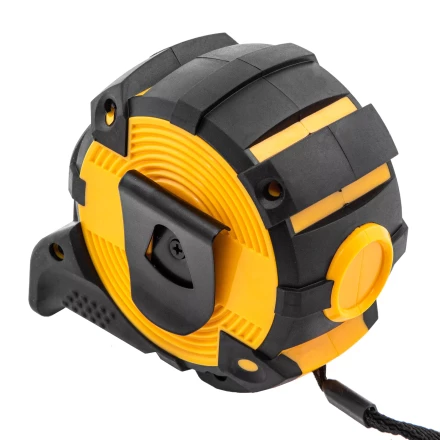 Рулетка Denzel 8м х 32мм, автоматич. фиксац., нейлон. покрытие, магнит. зацеп, двухстор. разметка, 31524 купить в Муравленко