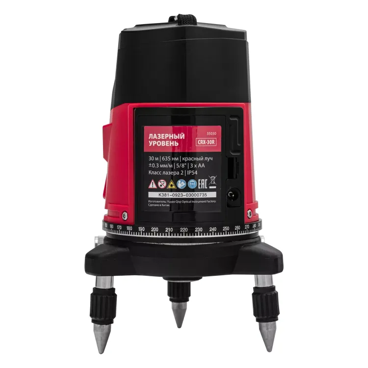 Лазерный уровень MTX CRX-30R, 30 м, красный луч, батарейки, резьба 5/8" 35030 купить в Муравленко
