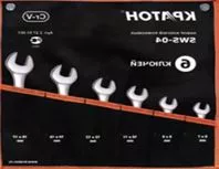 Набор ключей рожковых  SWS-06  6 предметов  Кратон 2 27 01 006 купить в Муравленко