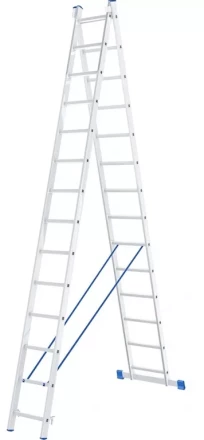 Лестница 2-х секционная алюминиевая 2*14 1013302 купить в Муравленко