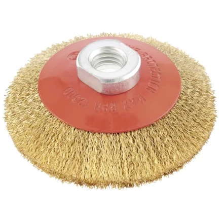 Щетка для УШМ, 125 мм, М14, &quot;тарелка&quot;, витая проволока  MATRIX 74616 купить в Муравленко