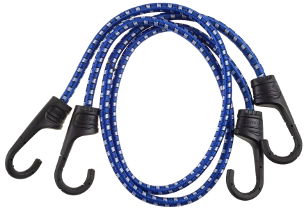 Крепежный шнур ЗУБР 60 см d 8 мм пластиковые крюки со стальным сердечником 2 шт резиновый 40508-060 купить в Муравленко