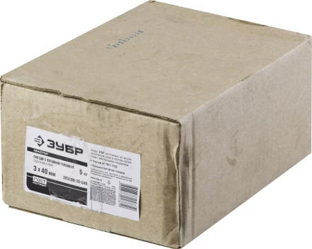 Гвозди с большой потайной головкой чертеж № 7811-7102 коробка 5 кг серия МАСТЕР купить в Муравленко