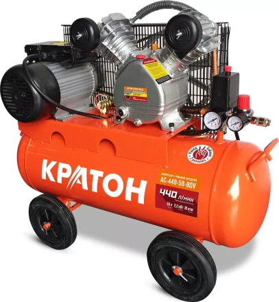 Компрессор масляный поршневой ременной Кратон AC-440-50-BDV 3 01 01 042 купить в Муравленко
