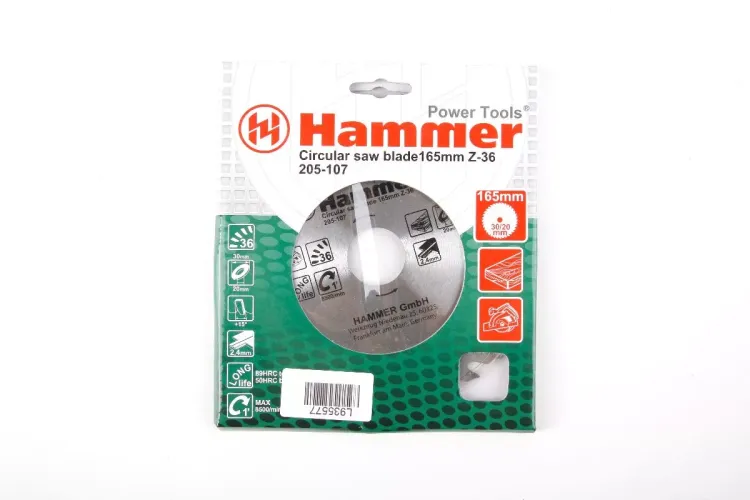 Диск пильный твердосплавный HAMMER Ф165х30мм 36зуб. купить в Муравленко