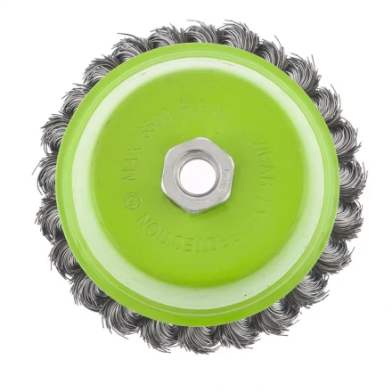 Щетка для УШМ 75 мм М14 &quot;чашка&quot; крученая металлическая проволока СИБРТЕХ 746247 купить в Муравленко