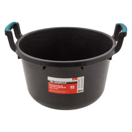 Таз круглый строительный гибкий с ручками, 30 л Matrix 81465 купить в Муравленко