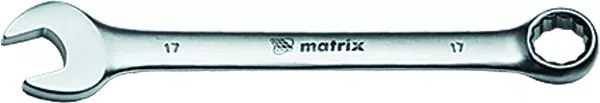 Ключ комбинированный 11 мм CrV матовый хром MATRIX 15107 купить в Муравленко