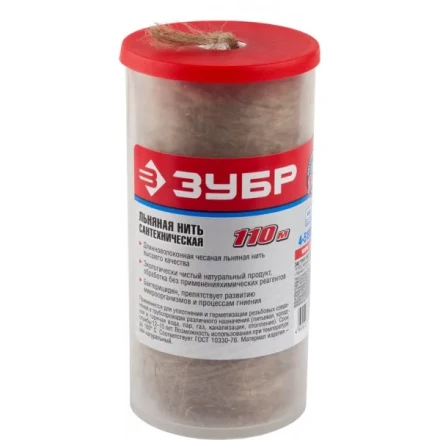 Нить ЗУБР льняная сантехническая, 110м 4-51992-110 купить в Муравленко