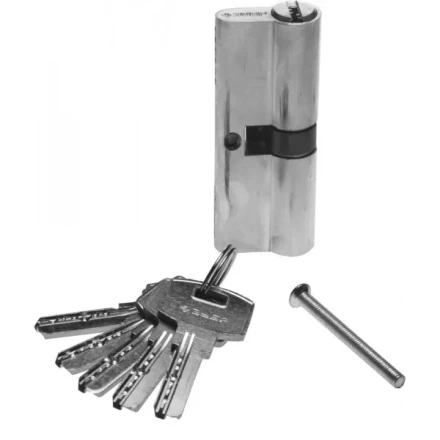 Механизм ЗУБР &quot;ЭКСПЕРТ&quot;цилиндровый, повышенной защищенности, тип &quot;ключ-ключ&quot;, цвет хром, 6-PIN, 90мм 52105-90-2 купить в Муравленко