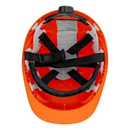Каска защитная ударопрочная Denzel 89206, ABS/PC, плавная регулировка, модель «Форвард» (К-05),оранж. купить в Муравленко