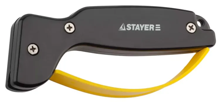 Точилка STAYER "MASTER" универсальная, для ножей, с защитой руки, рабочая часть из карбида 47513 купить в Муравленко