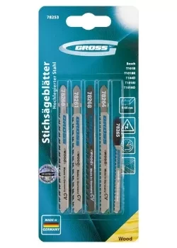 Набор полотен для электролобзика по дереву 5шт GROSS 78253 купить в Муравленко