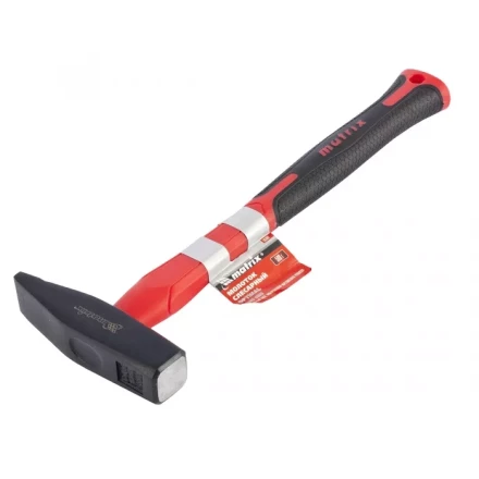 Молоток слесарный &#039;&#039;optimal&#039;&#039; 600г фибергласовая обрезиненная рукоятка квадратный боек MATRIX 10370 купить в Муравленко