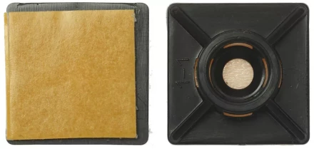 Площадка ЗУБР &quot;МАСТЕР&quot; под хомут нейлоновая, самоклеящаяся, 27 x 27 мм, 5 шт 4-309176-27-27 купить в Муравленко