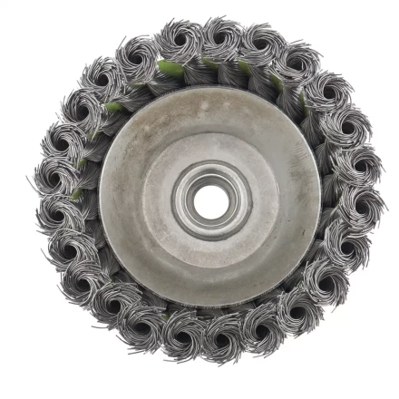 Щетка для УШМ 125 мм М14 &quot;чашка&quot; крученая металлическая проволока СИБРТЕХ 746277 купить в Муравленко