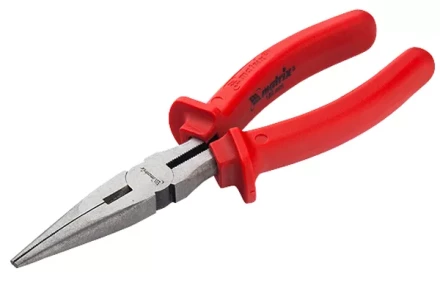 Длинногубцы Econom 180 мм прямые шлифованные пластмассовые рукоятки MATRIX 17193 купить в Муравленко