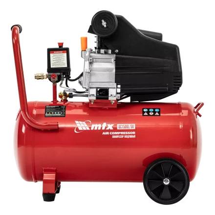 Компрессор воздушный MTX DC1500L/50, 1,5 кВт, 50 л, 210 л/мин 58018 купить в Муравленко