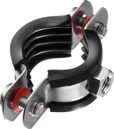 Хомут трубный с гайкой, оцинкованный, 3/4", 9шт, ЗУБР Мастер 37850-25-29 37850-25-29 купить в Муравленко