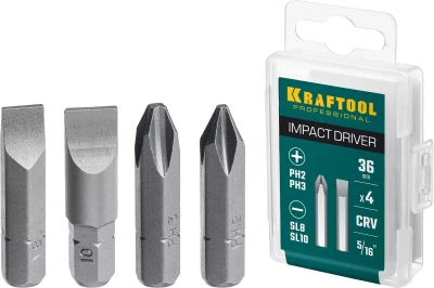 Биты для ударно-поворотных отверток KRAFTOOL 25551