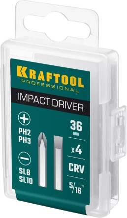 Биты для ударно-поворотных отверток KRAFTOOL 25551 купить в Муравленко