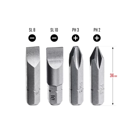 Биты для ударно-поворотных отверток KRAFTOOL 25551 купить в Муравленко