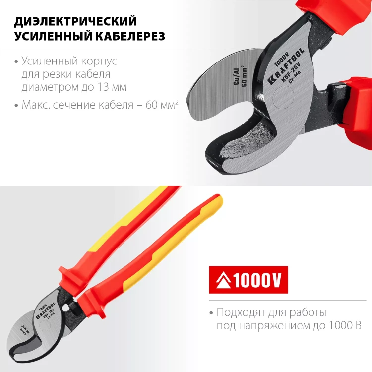 Кабелерез усиленный KSF диэлектрический 1000 В 23334-25V купить в Муравленко