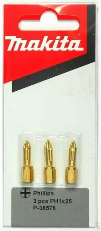Биты Makita PH1 25мм 3шт, алмазные (P-38576) купить в Муравленко