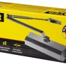 Доводчик дверной STAYER, для дверей массой до 40 кг, цвет белый 37916-50 купить в Муравленко