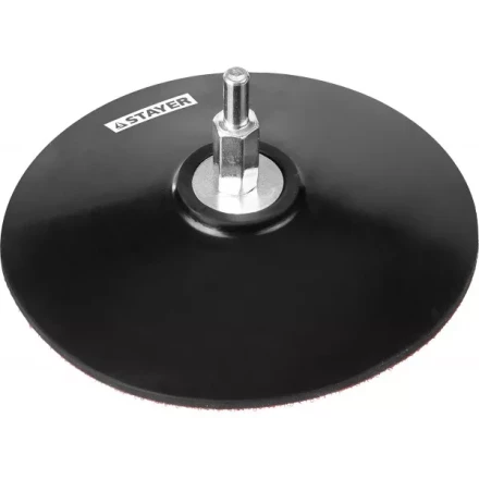 Тарелка опорная STAYER "MASTER" резиновая для дрели, на липучке, d=115мм 35740-115 купить в Муравленко