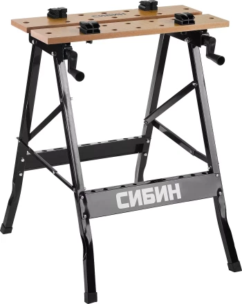 Верстак столярный СИБИН складной, 605х635х780 мм 38723 купить в Муравленко